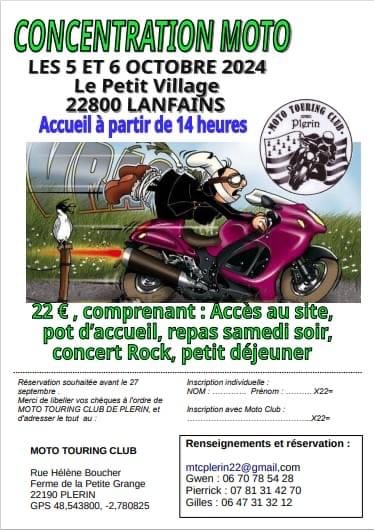 Concentration moto - 22800 Lanfains