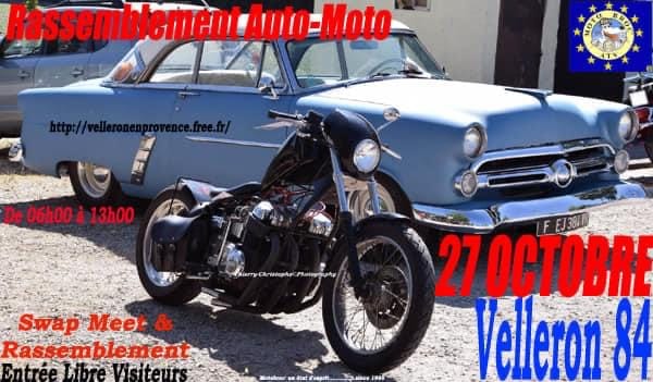 Rassemblement auto Moto - 84740 Velleron