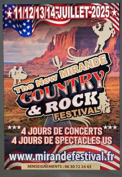 The new Mirande Country et Rock Festival - Mirande 32300