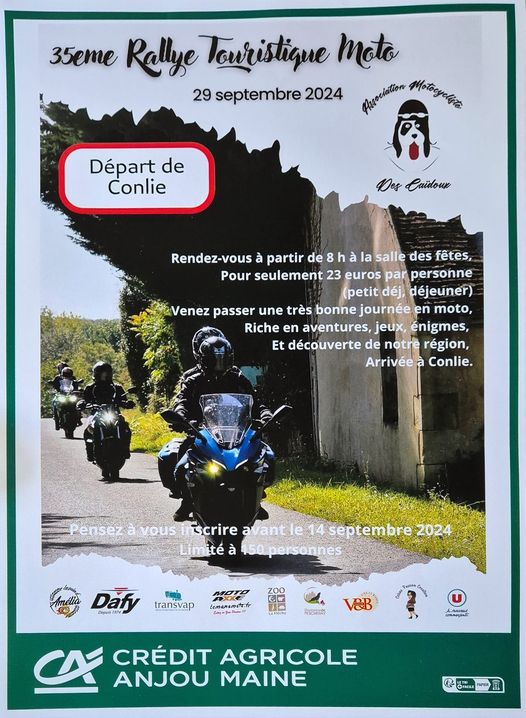 https://papymoto.fr/agenda/35-e-rallye-touristique-moto-conlie-72240/ 35 e rallye Touristique moto – Conlie 72240