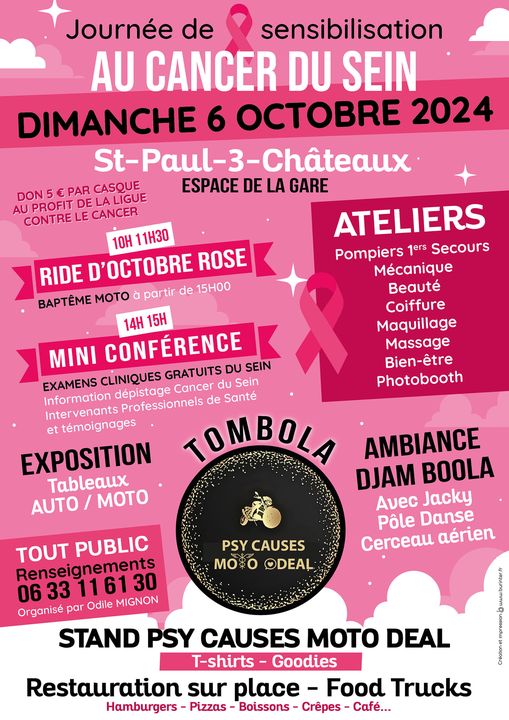 Ride d'Octobre rose - Saint-Paul-Trois-Châteaux 26130