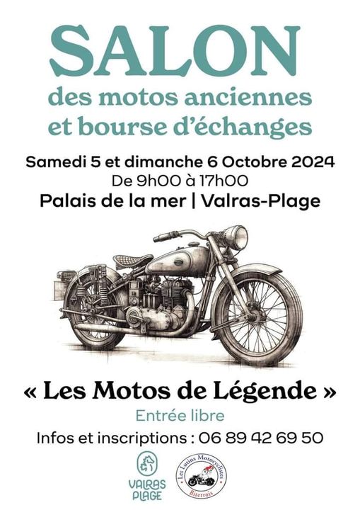 Salon des Motos anciennes et bourse d'échanges - Valras-Plage 34350