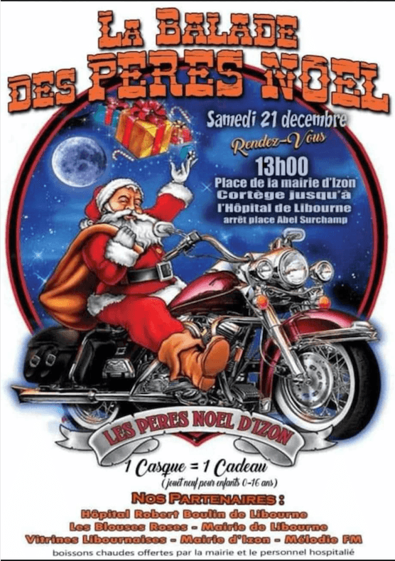 La balade des pères noël - 33450 Izon