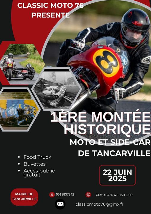 MONTÉE HISTORIQUE MOTO et SIDE-CAR - Tancarville 76430