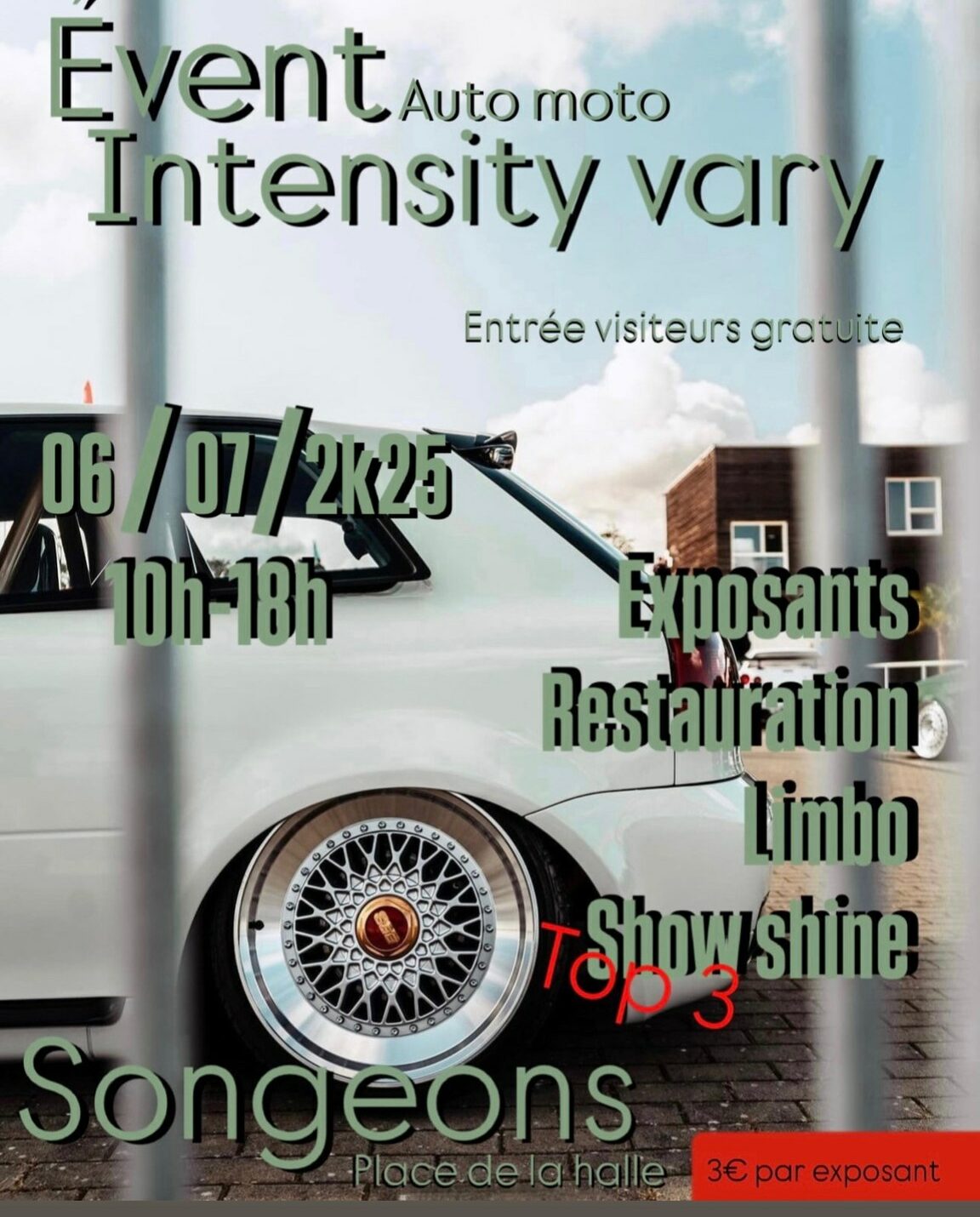 Event intensity vary - 60380 Songeons