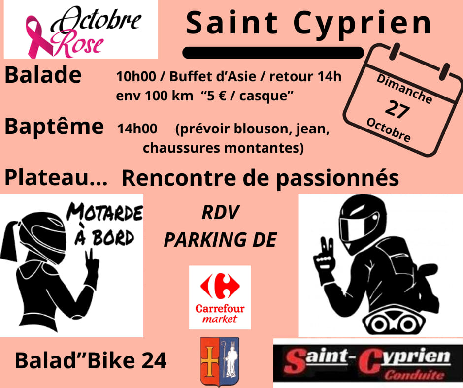 Octobre rose - Saint-Cyprien 24220