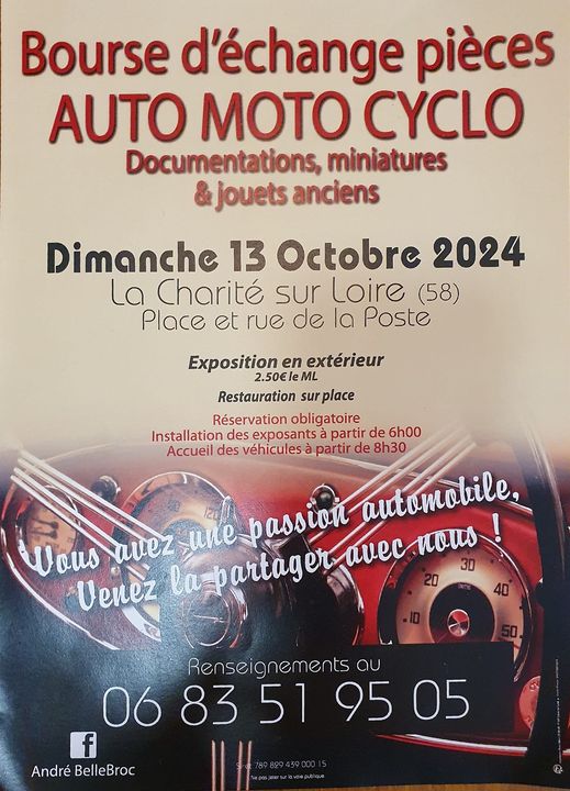 Bourse d'échange pièces AUTO MOTO CYCLO - La Charité-sur-Loire 58400