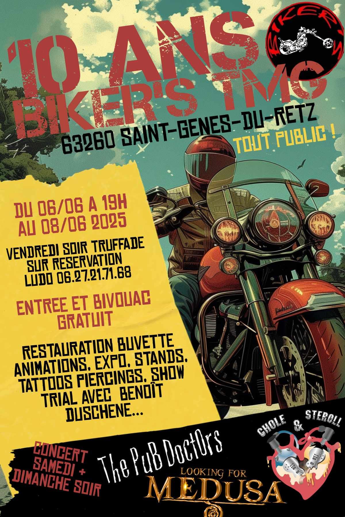 10 ans bikers TMG - Saint-Genès-du-Retz 63260