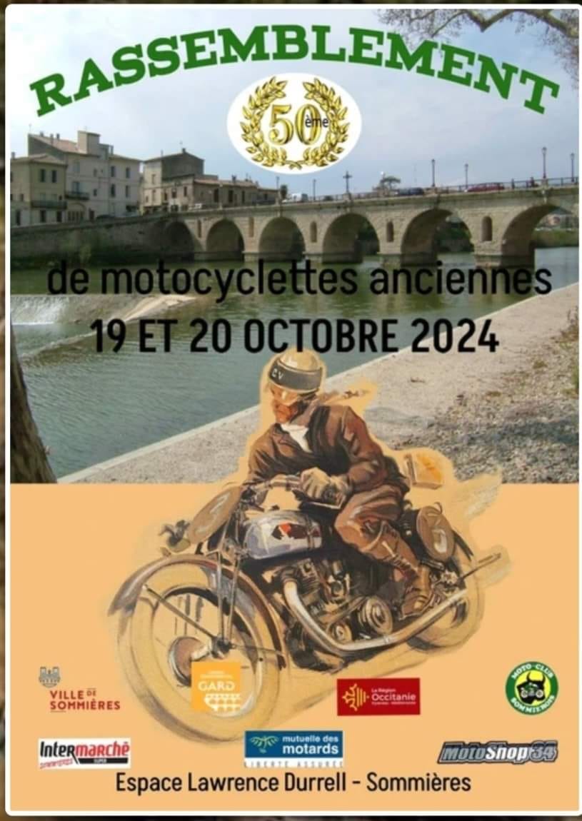 Rassemblement de motocyclettes anciennes - Sommières 30250