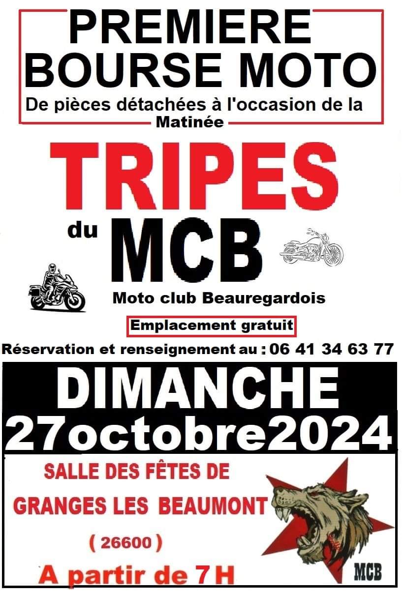 Bourse moto - Granges-les-Beaumont 26600