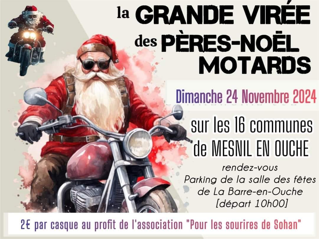 Grande virée des Pères Noël Motards - La Barre-en-Ouche 27330