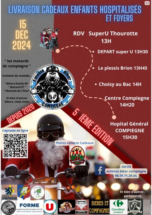 LIVRAISON CADEAUX ENFANTS HOSPITALISES ET FOYERS - Thourotte 60150