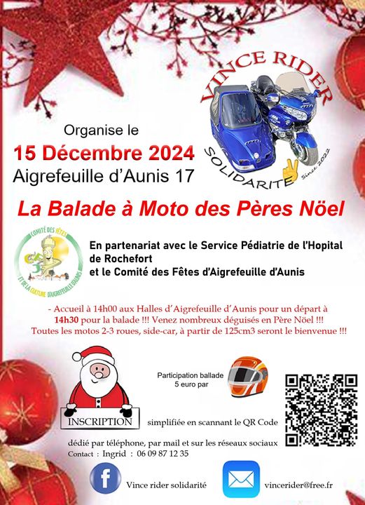 La Balade à Moto des Pères Noël - 17290 Aigrefeuille-d'Aunis