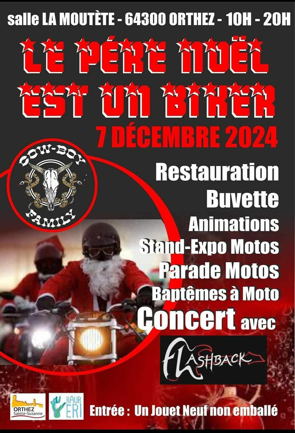 Le Père Noël est un biker - 64300 Orthez