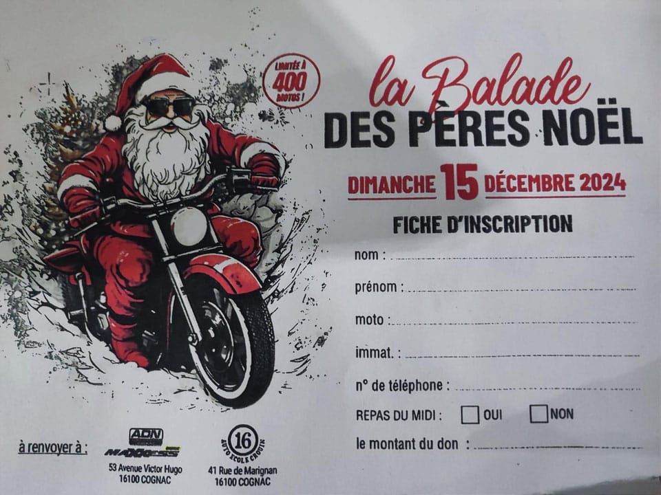 La balade des Pères Noël - 16100 Cognac