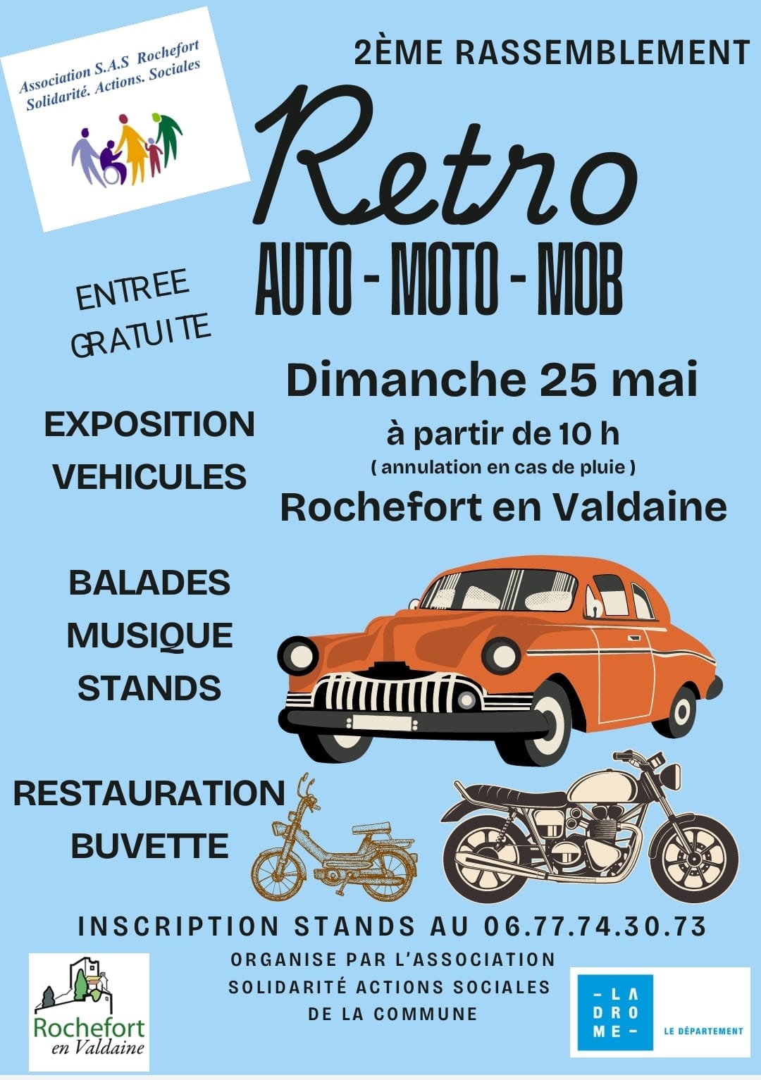 Rétro Auto - moto - Mob - Rochefort-en-Valdaine 26160