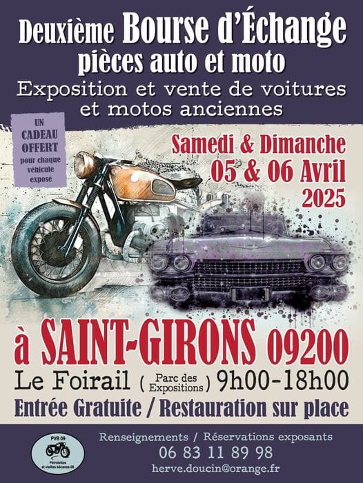 Bourse d'échange Pièces Auto Moto - Saint-Girons 09200