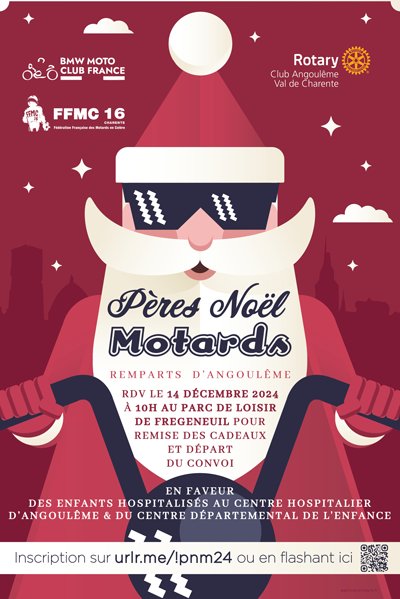 Pères Noël motards - 16000 Angoulême