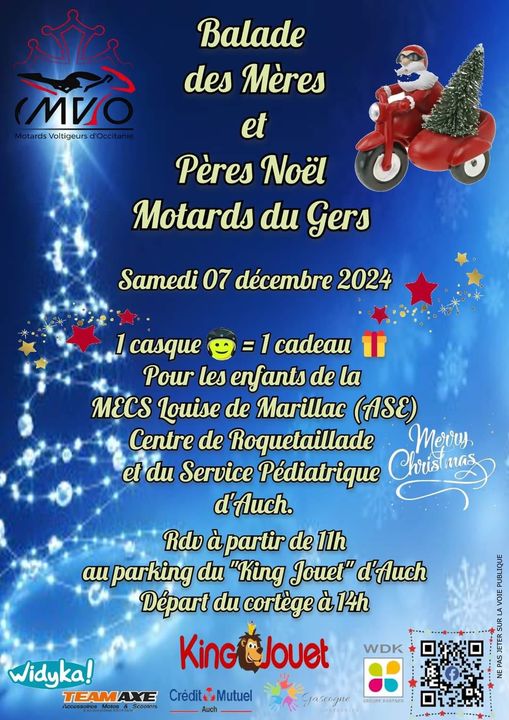 Balade des Mères et Pères Noël Motards du Gers - 32000 Auch