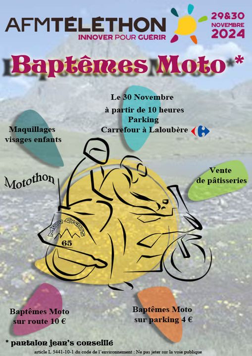 Baptêmes moto - 65310 Laloubère