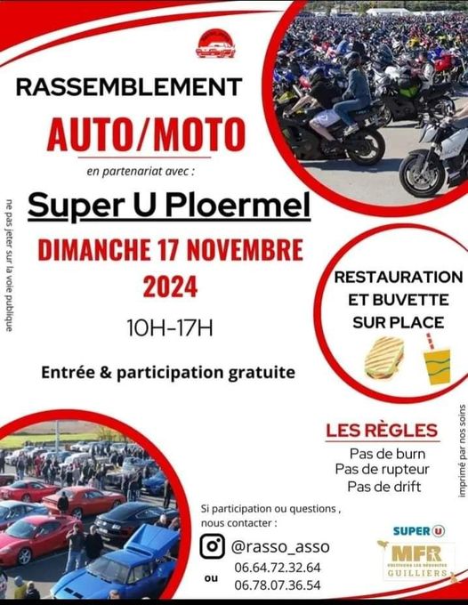 RASSEMBLEMENT AUTO/MOTO - 56800 Ploërmel