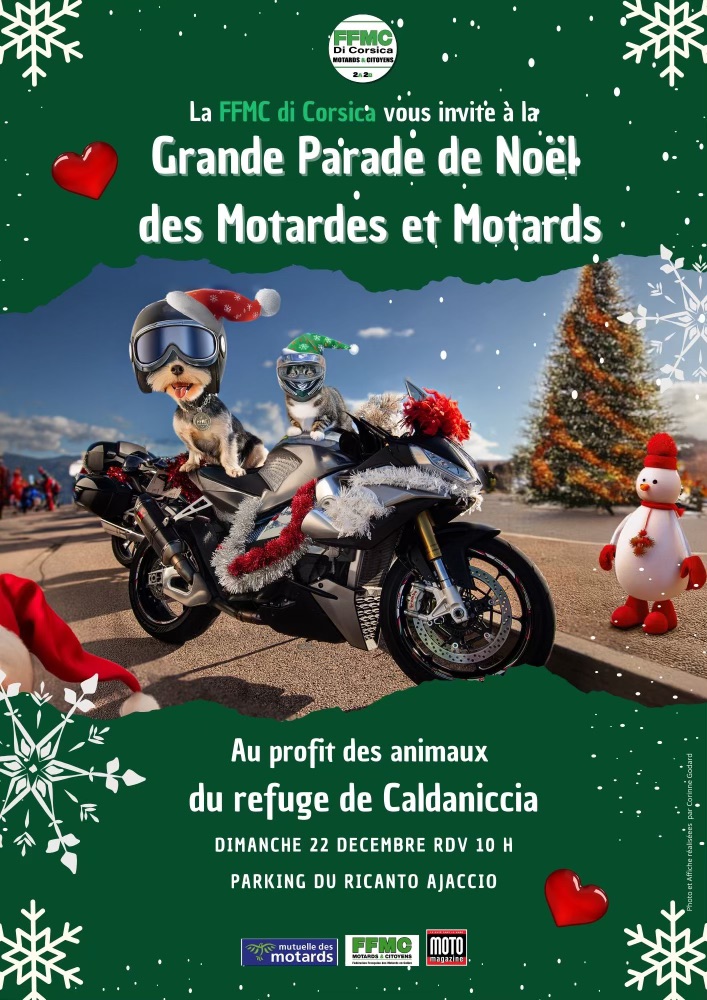 Grande parade de Noël des Motardes et Motards - 20090 Ajaccio