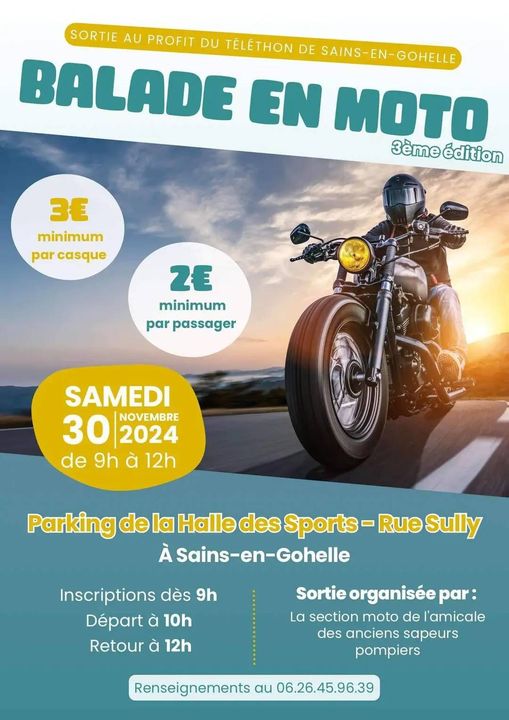 Balade en moto - 62114 Sains-en-Gohelle