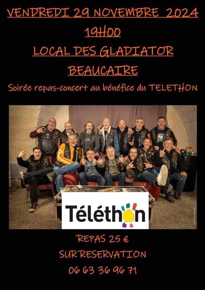 Soirée téléthon - 30300 Beaucaire