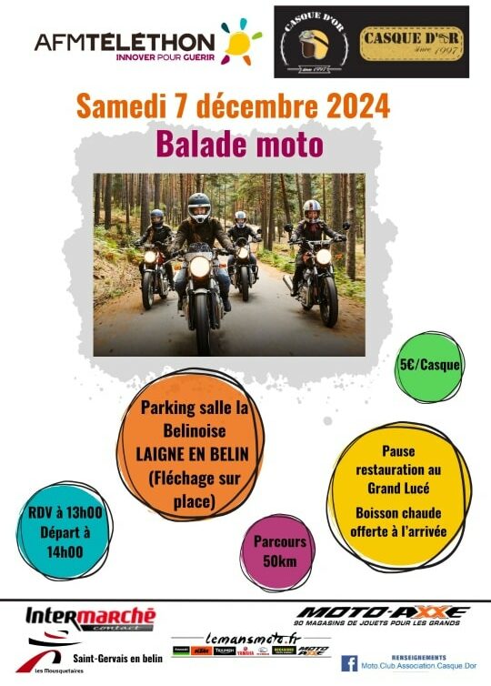 Balade moto - 72220 Laigné-en-Belin