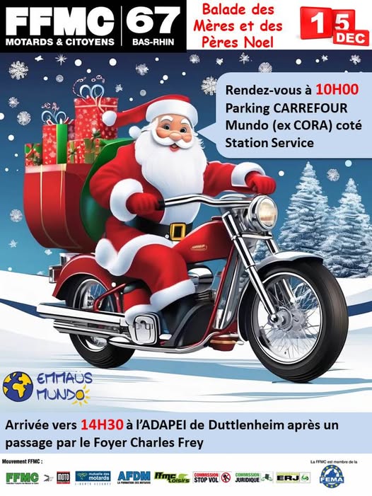 Balade des Mères et des Pères Noël - 67450 Mundolsheim