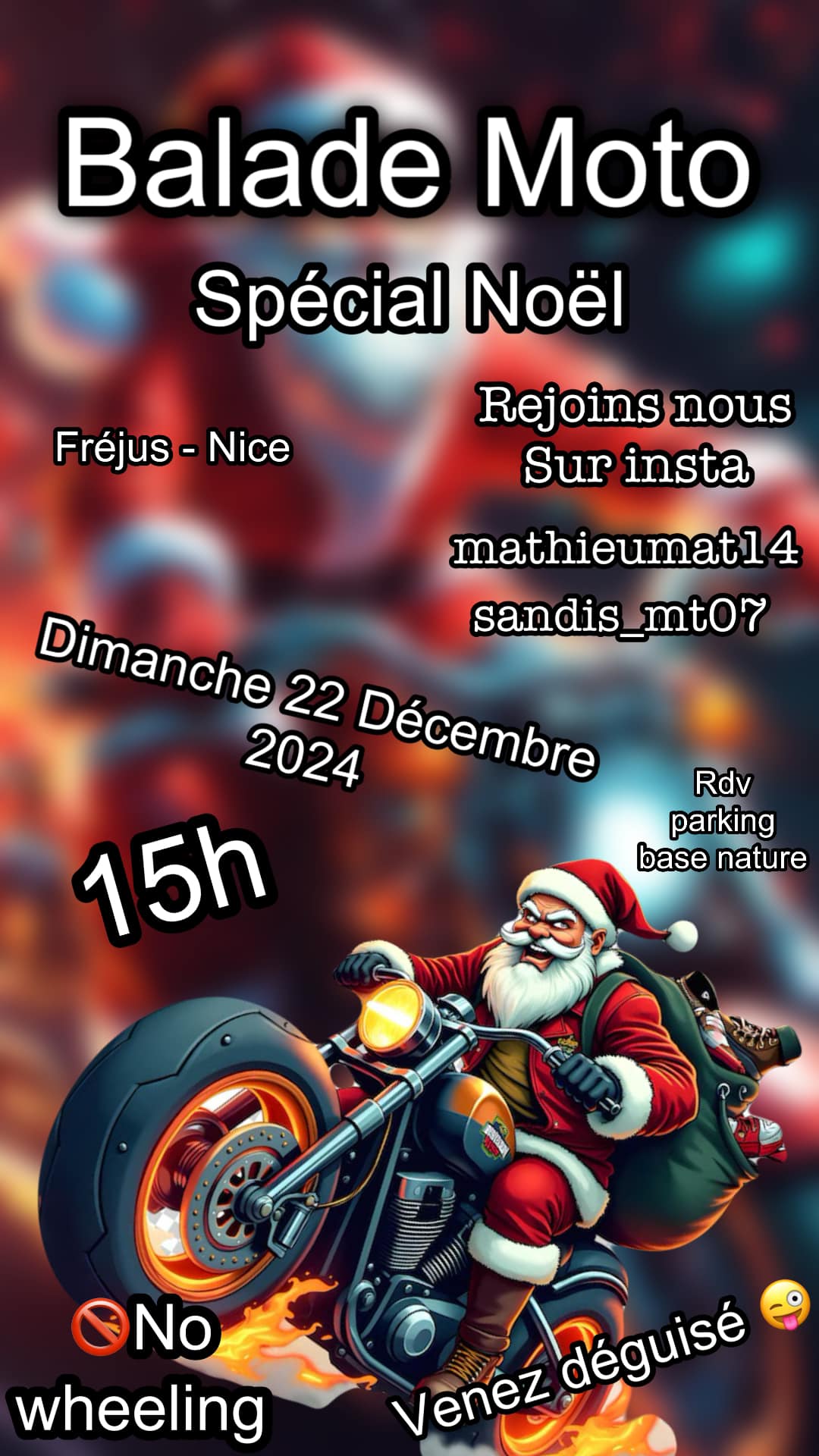 Balade Moto Spécial Noël - 83600 Fréjus