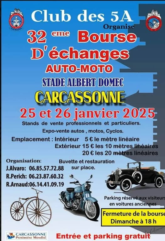 32 Bourse D' échanges AUTO-MOTO - 11000 Carcassonne