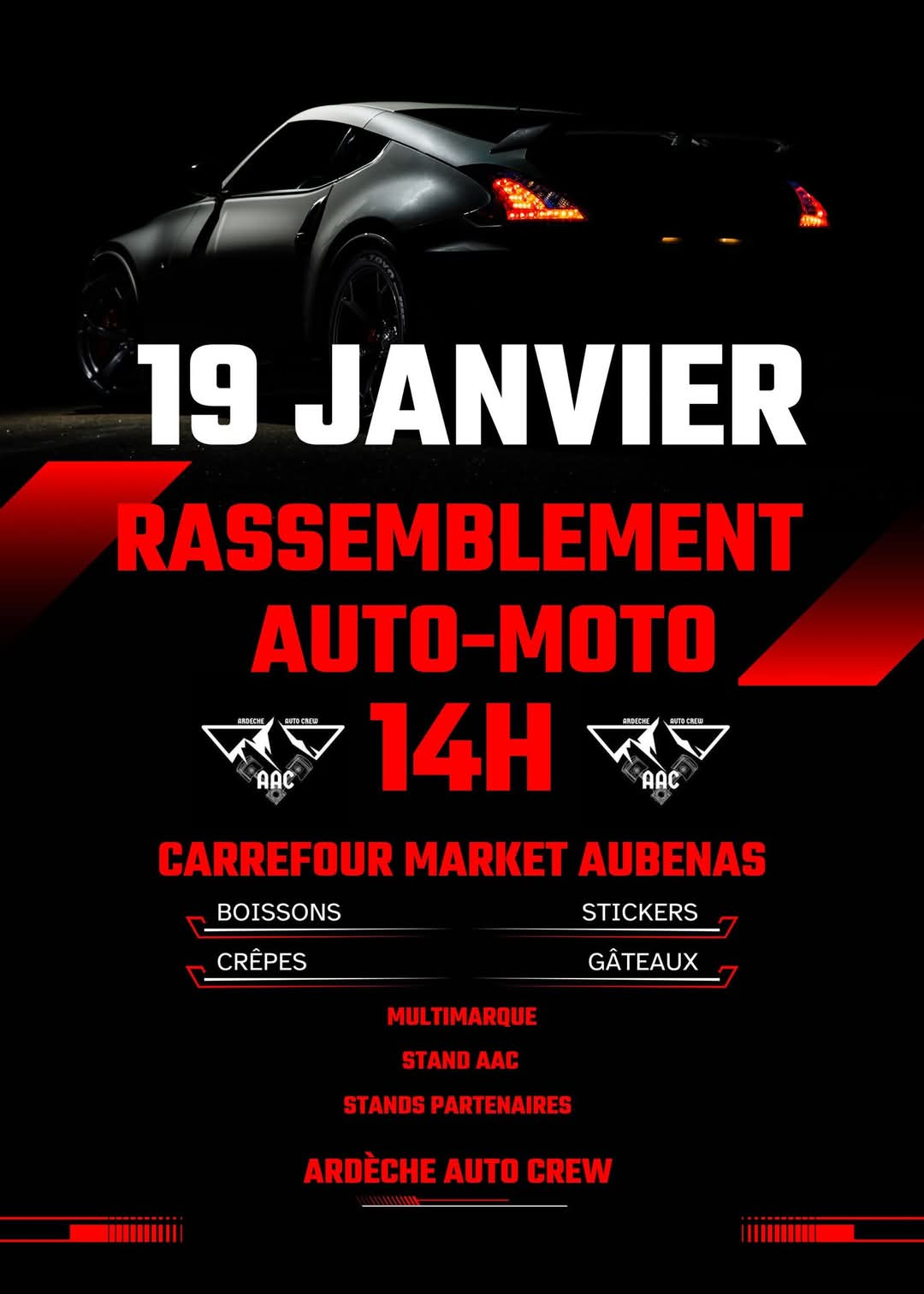 RASSEMBLEMENT AUTO-MOTO - 07200 Aubenas