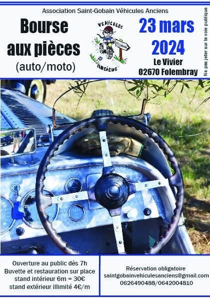 Bourse aux pièces (auto/moto) - 02670 Folembray