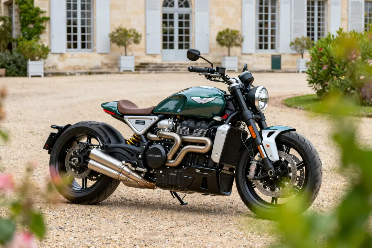 Aston Martin motorbike AMB 001 : Luxe, exclusivité & performance